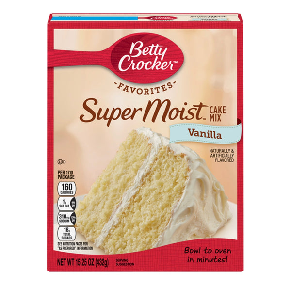 Betty Crocker Super Moist Vanilla Cake Mix (432g)