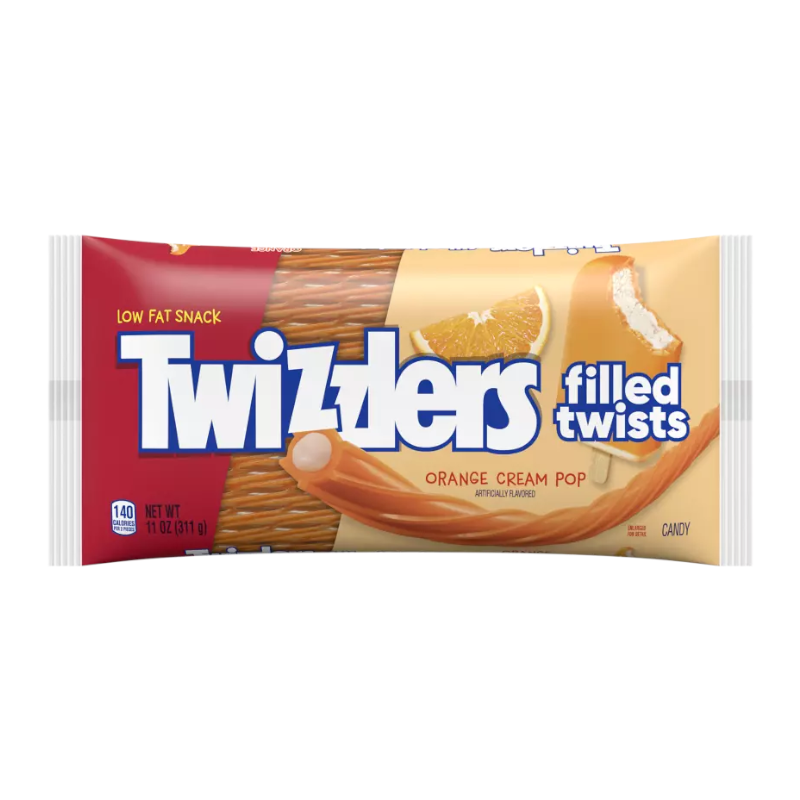 Twizzlers Orange Cream Pop Filled Twists (311g)