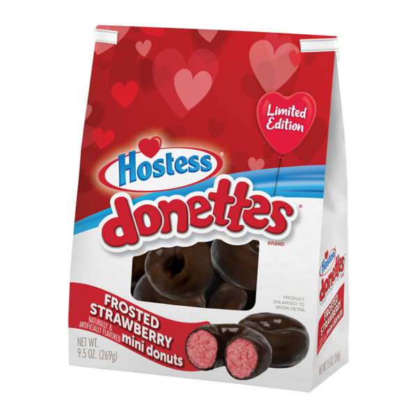 Hostess Valentines Frosted Strawberry Mini Donettes (269g)