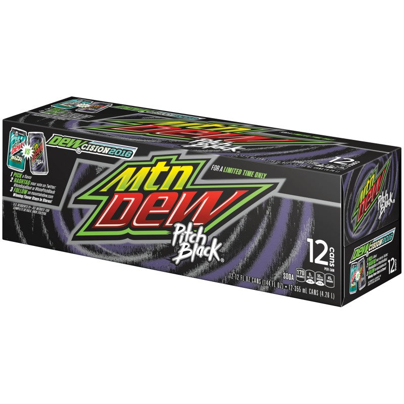 Mountain Dew Pitch Black (12 x 355ml)