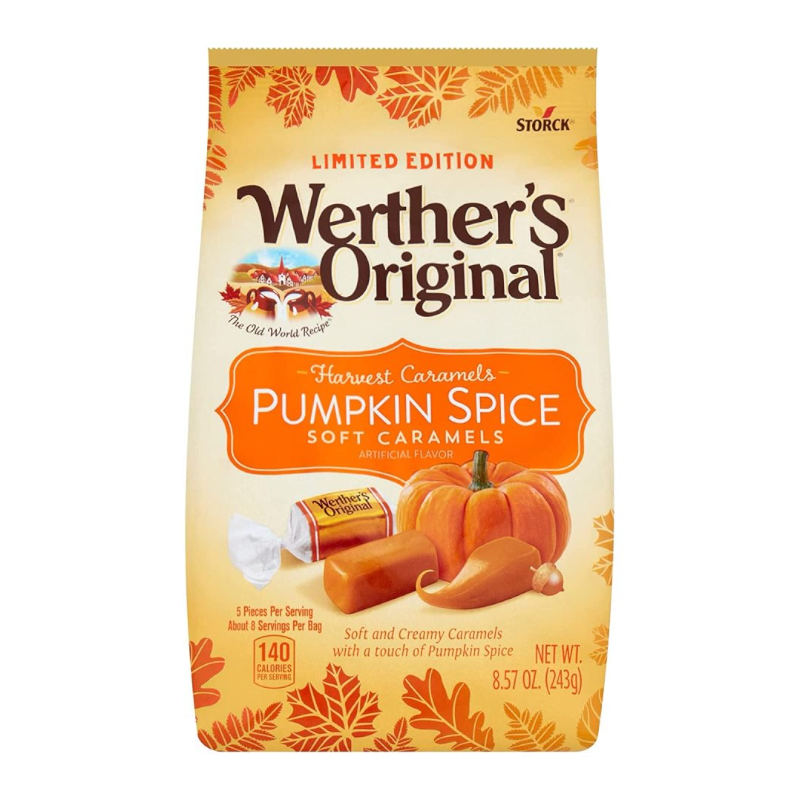 Werthers original pumpkin spice soft caramels 243g