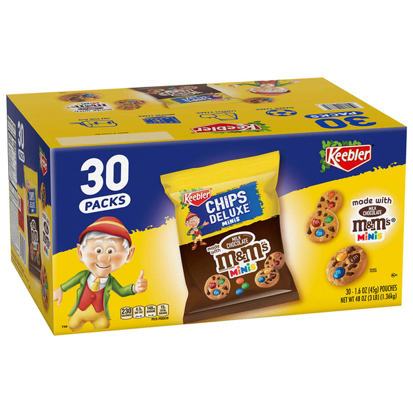 Keebler Bite Size Cookies- 30 Pack Box (1.36kg)