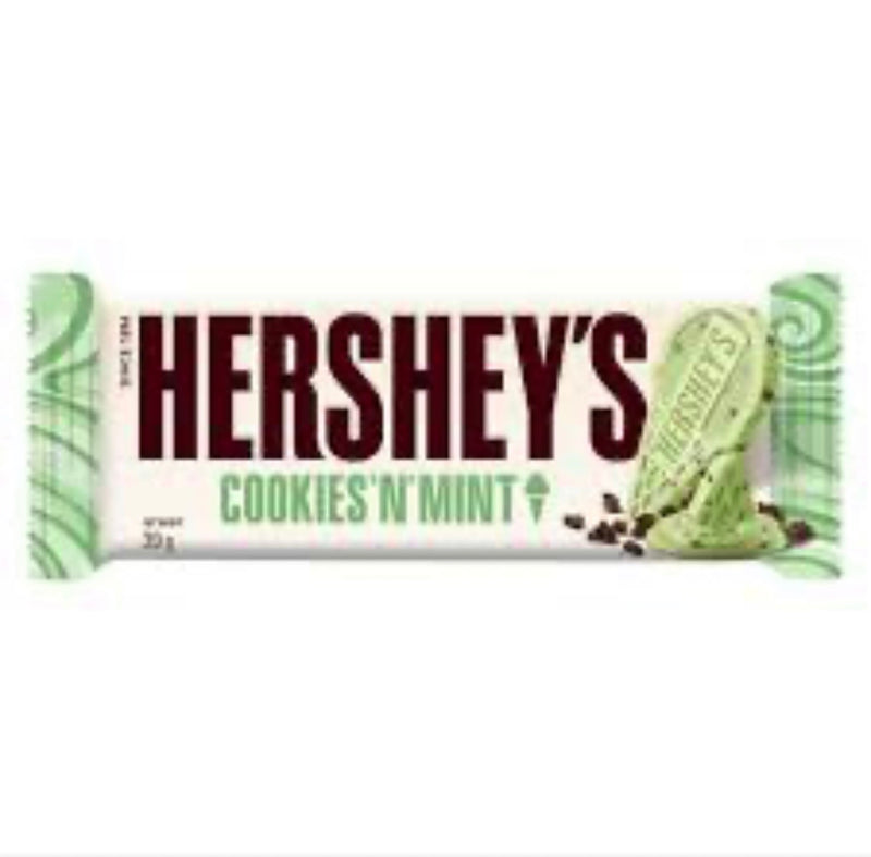 Hersheys Cookies N Mint Chocolate Bar 39g