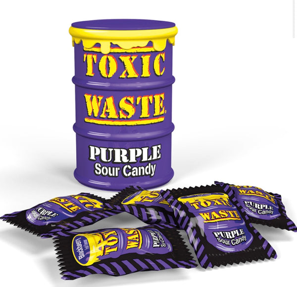 toxic waste purple sour candy drum 42g