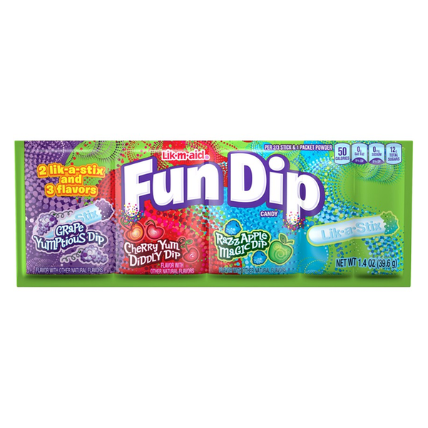 Fun Dip Lik-M-Aid 3 Flavour (39.6g)