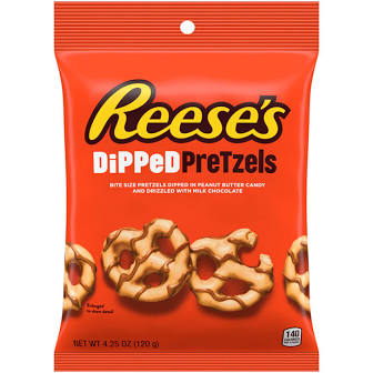 Reeses peanut butter dipped pretzels 120g
