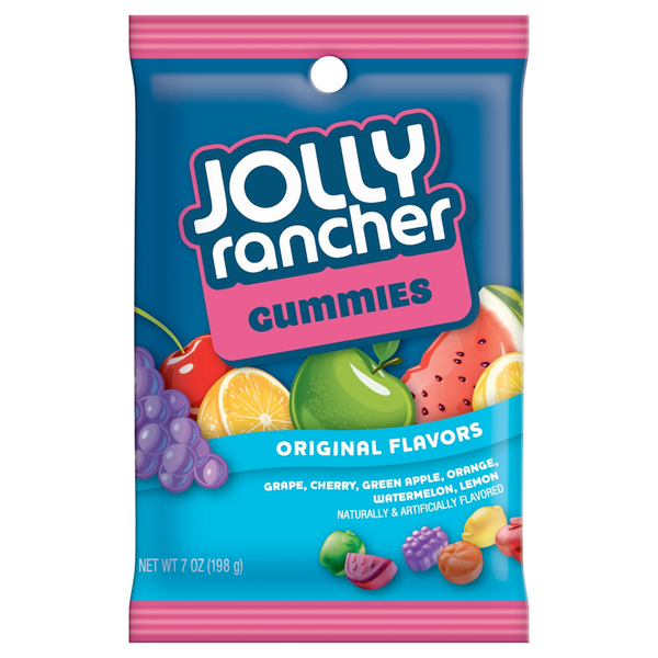 Jolly Rancher Gummies Original Flavours Peg Bag 198g