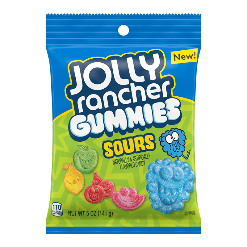 Jolly Rancher Gummies Sours Peg Bag 142g