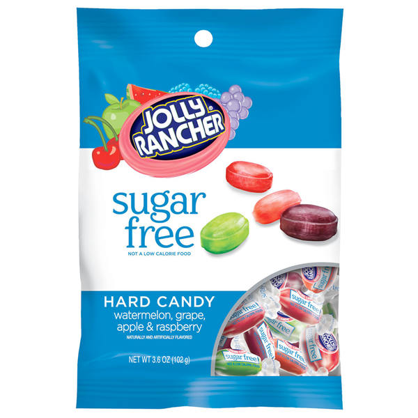 Jolly Rancher Sugar Free Hard Candy Peg Bag 102g