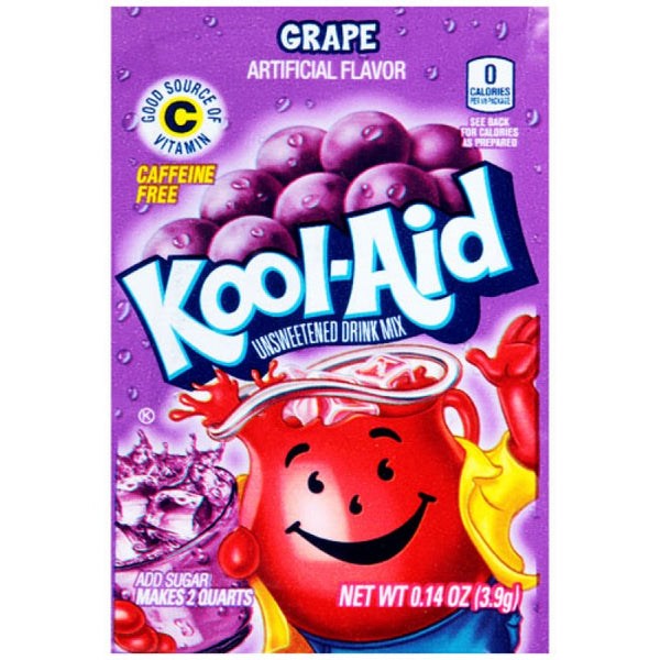 Kool Aid Grape Drink Mix 3.9g