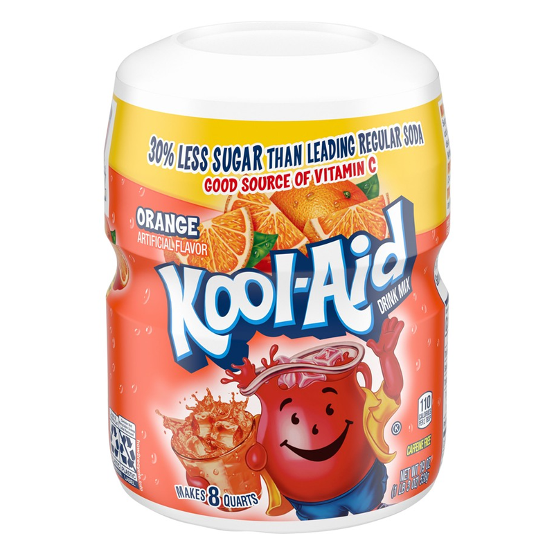 Kool Aid Orange Drink Mix Tub (538g)