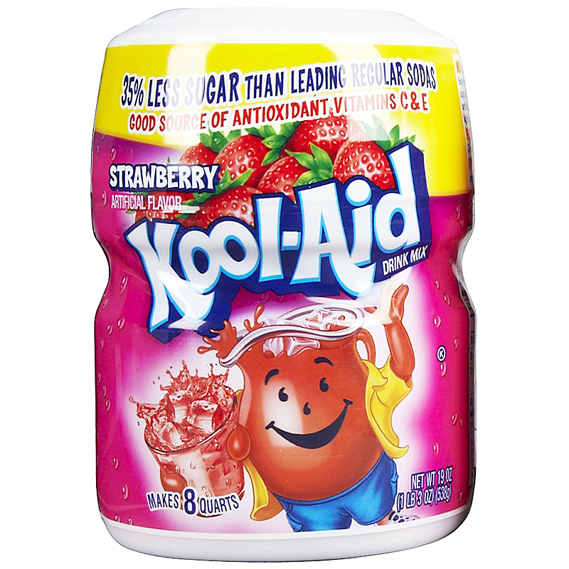 Kool Aid Strawberry Drink Mix Tub 538g