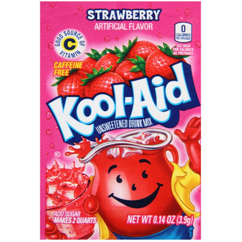 Kool Aid Strawberry Drink Mix 3.9g