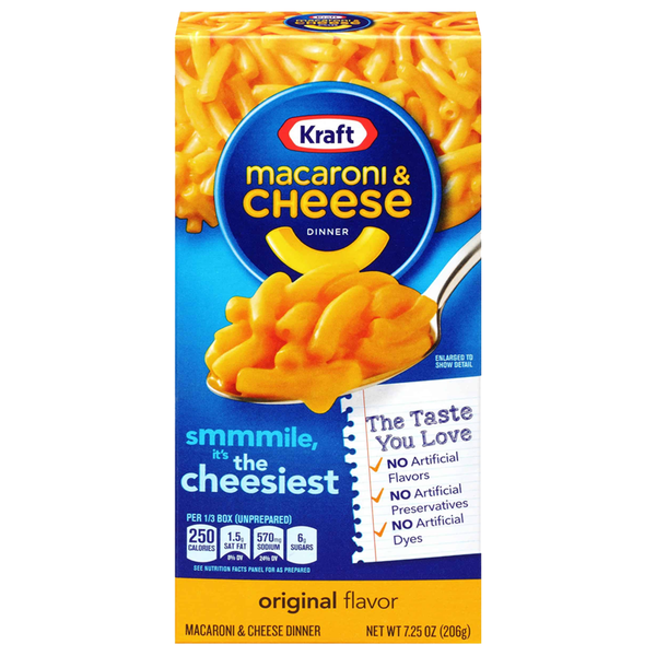 Kraft Macaroni And Cheese Original Flavour 206g