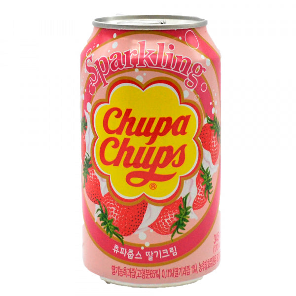 Chupa Chups Sparkling Strawberry And Cream Soda Can