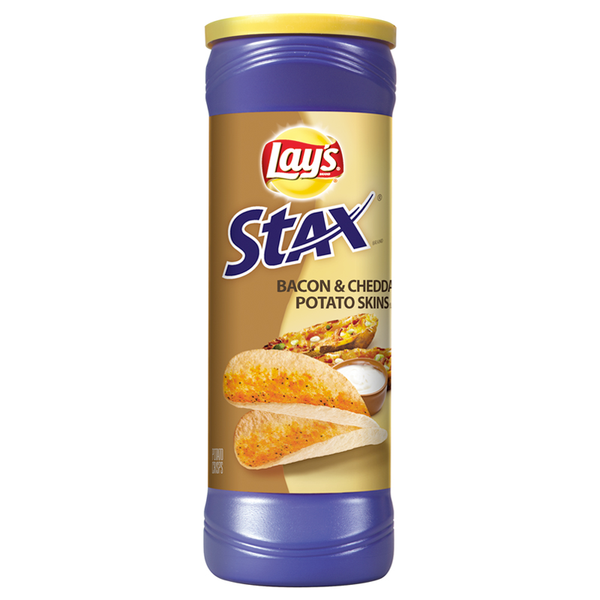 Lay's Stax Bacon & Cheddar Potato Skin (156g)