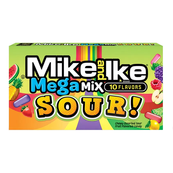 mike and ike mega mix sour theatre box 141g