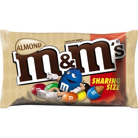 m and m almond sharing size 80.2g
