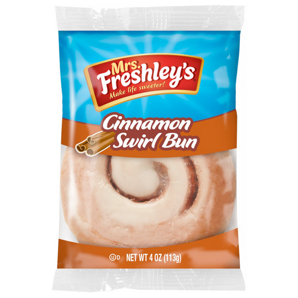 mrs freshleys cinnamon swirl bun 113g