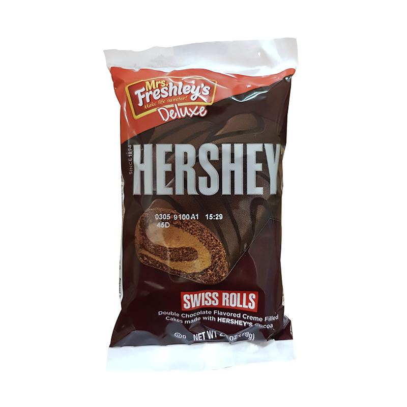 mrs freshleys Hersheys Swiss rolls 79g 