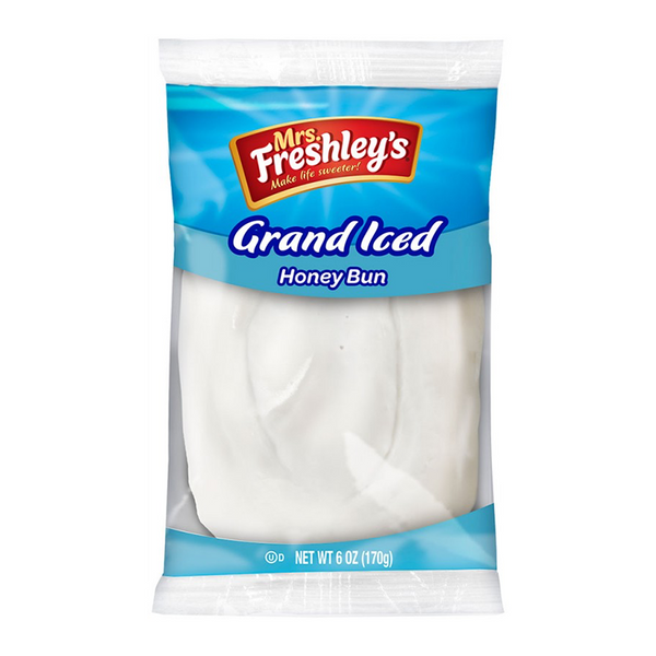 mrs freshleys grand iced honey bun 170g