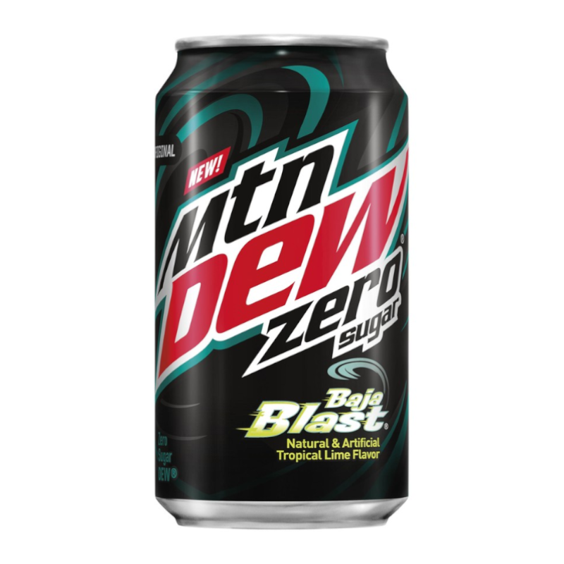 Mountain Dew baja blast zero sugar 355ml