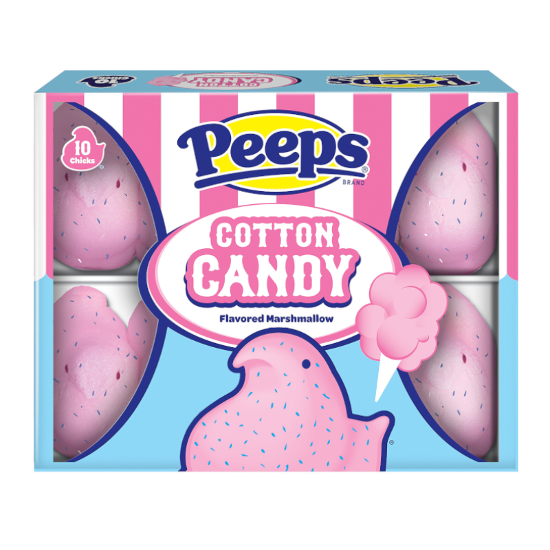 peeps cotton candy marshmallow chicks 85g