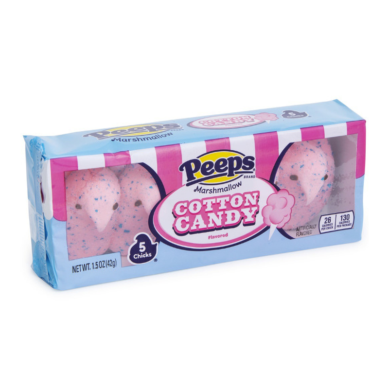 Peeps Easter Cotton Candy Chicks- 5 Pack (42g)