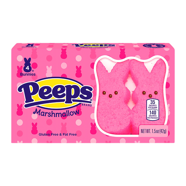 Peeps Easter Pink Bunnies- 8 Pack (85g)