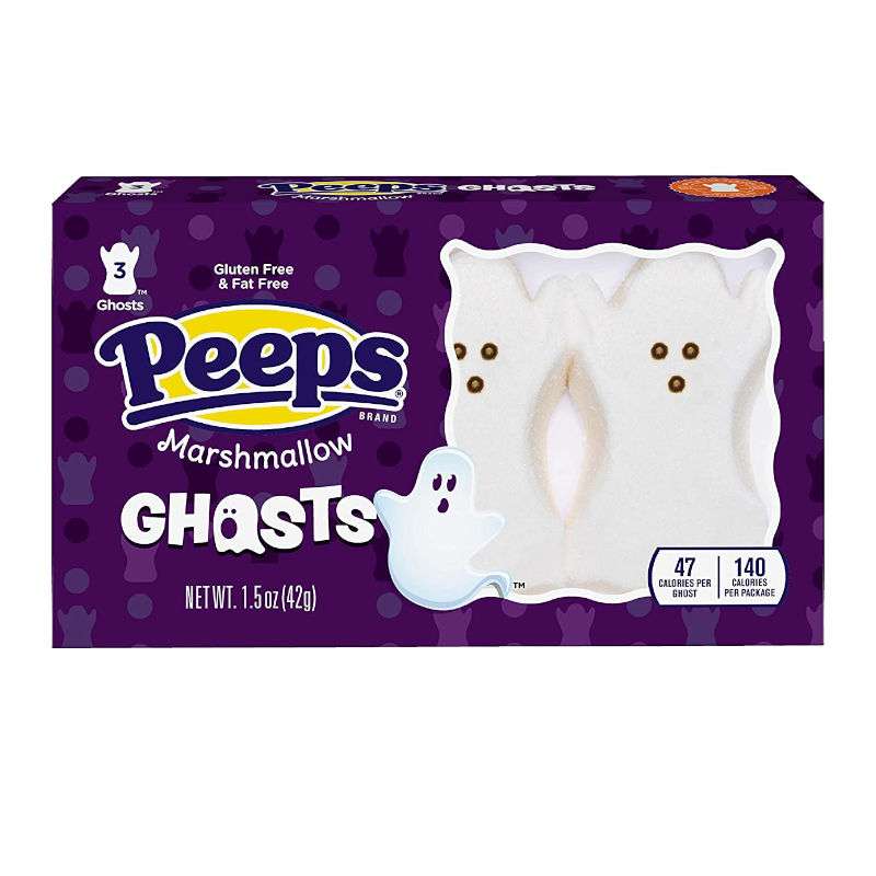 peeps marshmallow ghosts 3 pack 42g