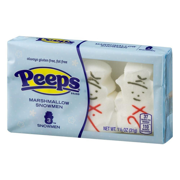 peeps marshmallow snowmen 3 pack 31g