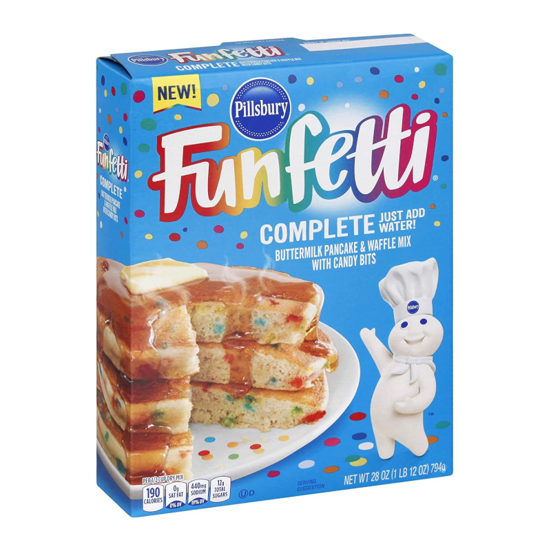 pillsbury funfetti complete pancake and waffle mix 794g