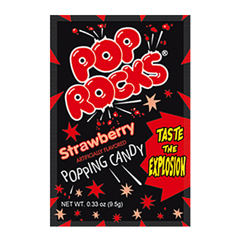 pop rocks strawberry popping candy 9.5g