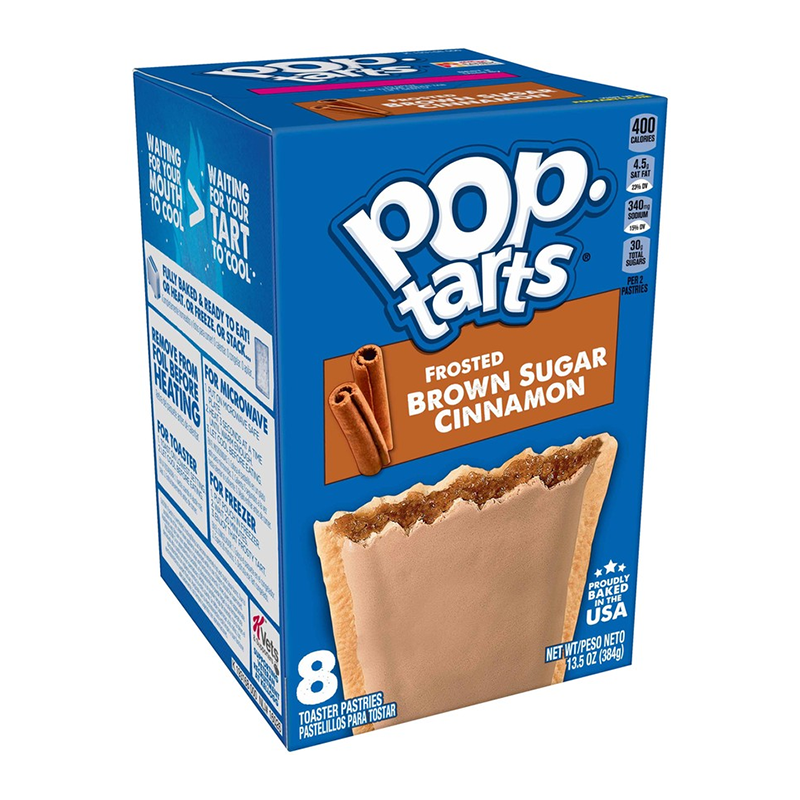 pop tarts frosted brown sugar cinnamon 8 pack 384g