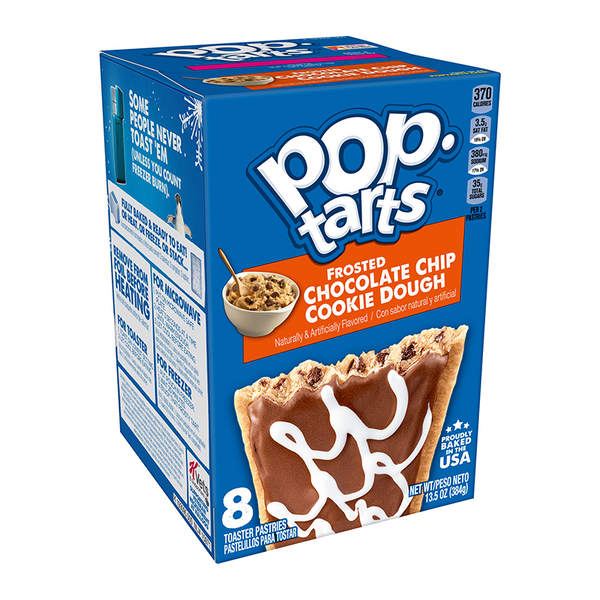 pop tarts frosted chocolate chip cookie dough 8 pack 384g