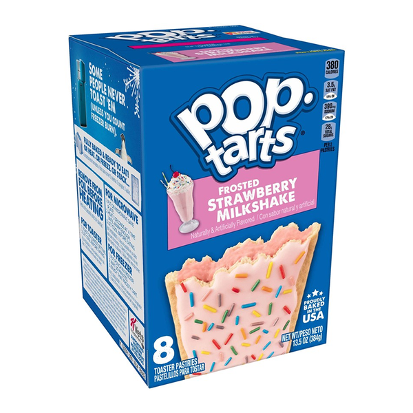 pop tarts frosted strawberry milkshake 8 pack 384g