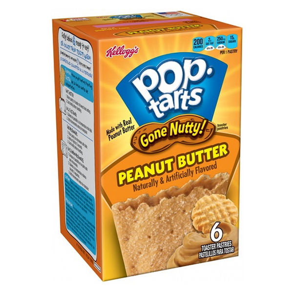 Pop Tarts Gone Nutty Peanut Butter 6-Pack (300g)