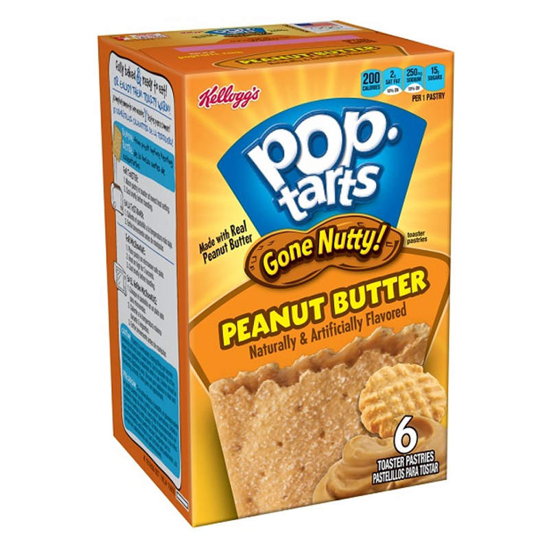 Pop Tarts Gone Nutty Peanut Butter 6-Pack (300g)