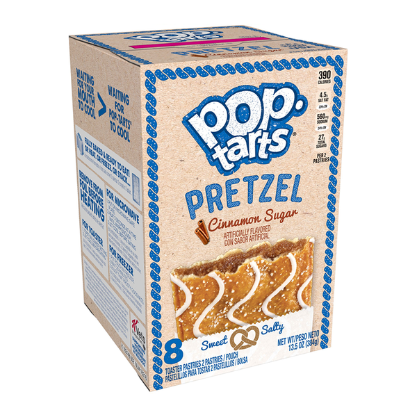pop tarts pretzel cinnamon sugar 8 pack 384g