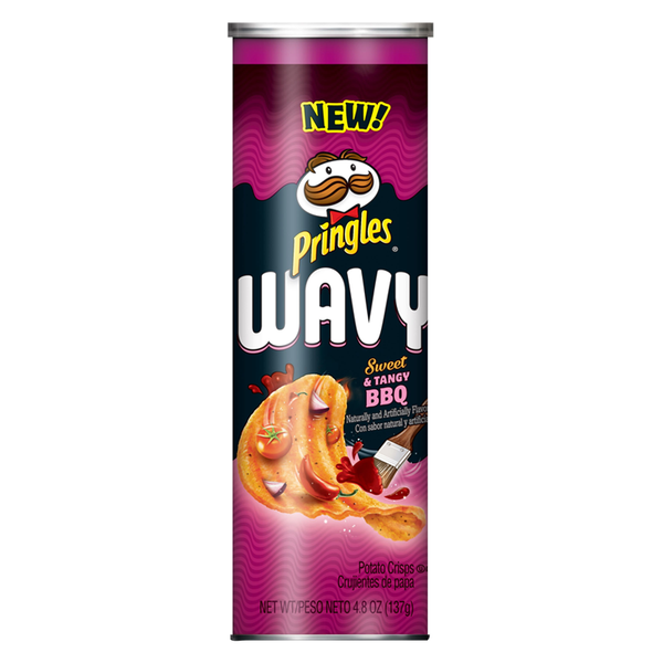Pringles wavy sweet and tangy bbq 137g