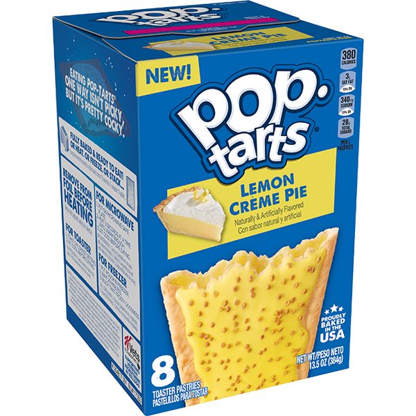 pop tarts lemon creme pie 384g