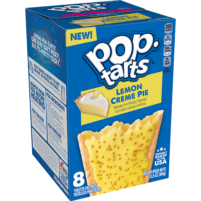 pop tarts lemon creme pie 384g