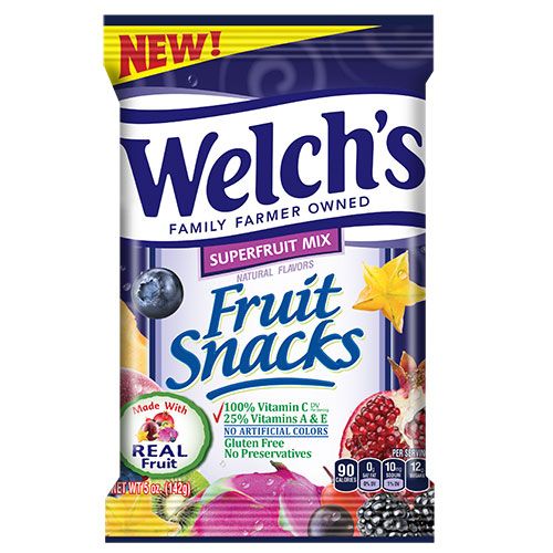 welchs super fruit mix fruit snacks 142g
