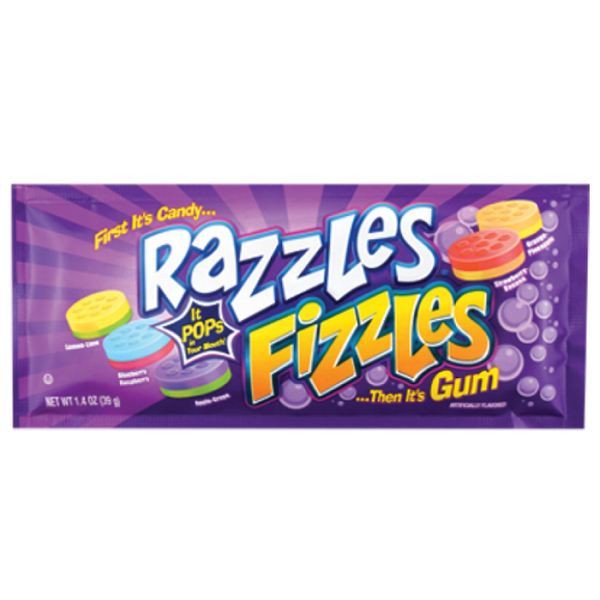 dazzles fizzles gum 39g