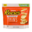 Reeses white chocolate thins peanut butter cups share pack 208g