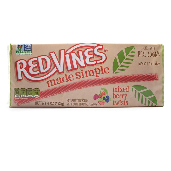 red vines made simple mixed berry twists 113g