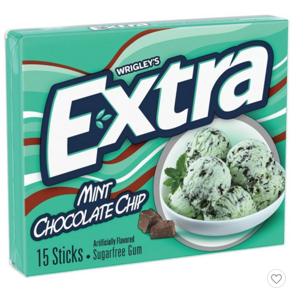 Extra Mint Chocolate Chip Gum- 15 Sticks (50g)