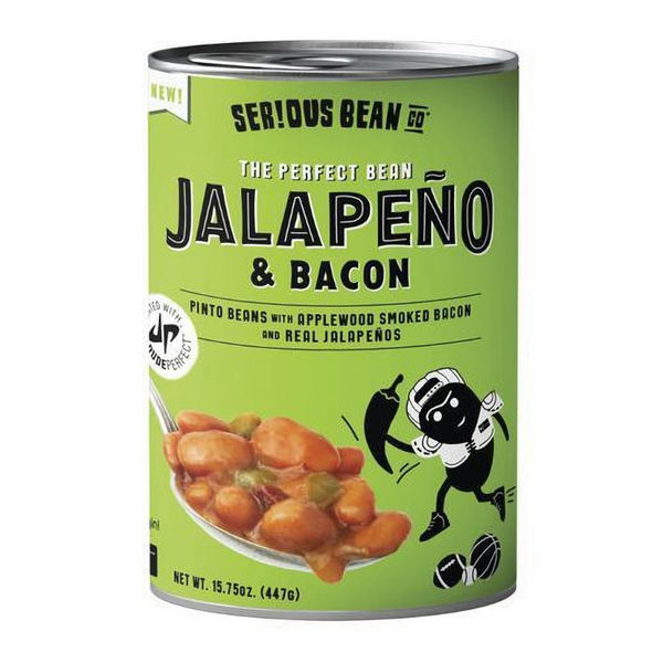 serious bean co jalapeño and bacon beans 446g