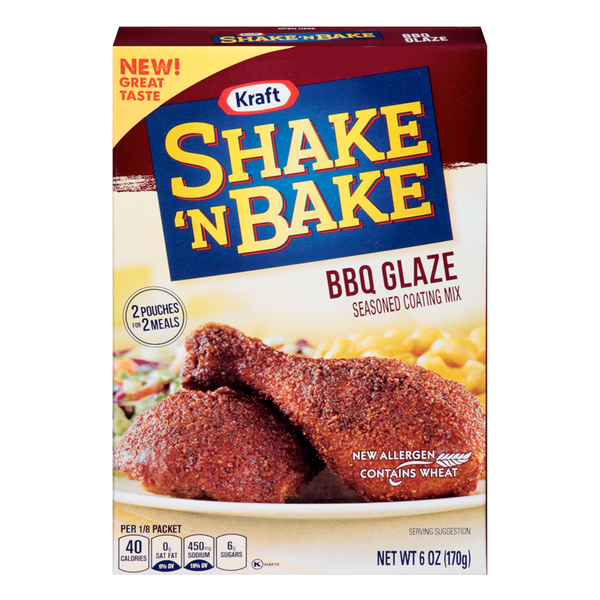 Shake 'N Bake BBQ Glaze Seasoned Coating Mix (170g)