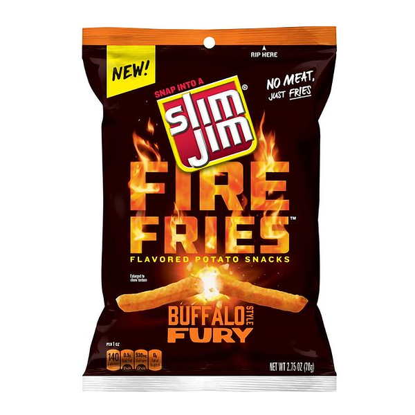 slim Jim fire fries buffalo style fury 78g